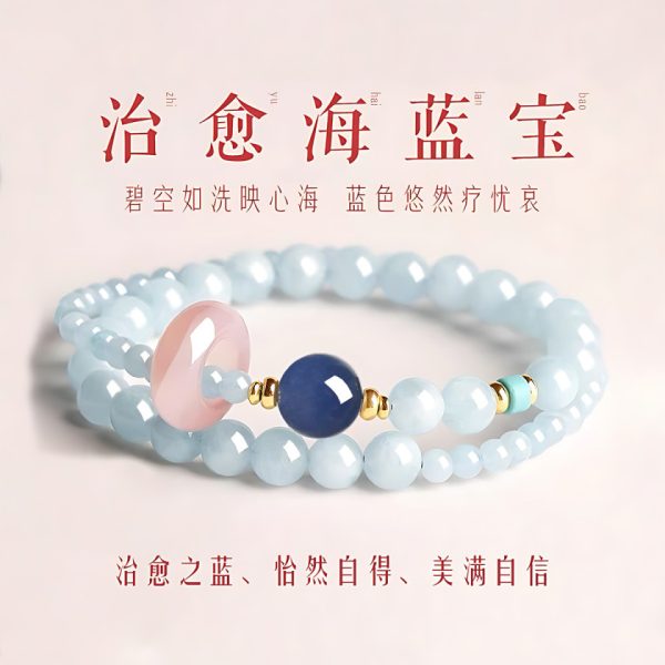Double-Strand Lucky Crystal Bracelet - Natural Gemstone Beads