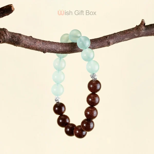 Aromatic Earth Element & Green Crystal Bracelet