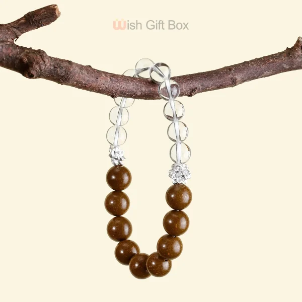 Aromatic Earth Element & White Crystal Bracelet