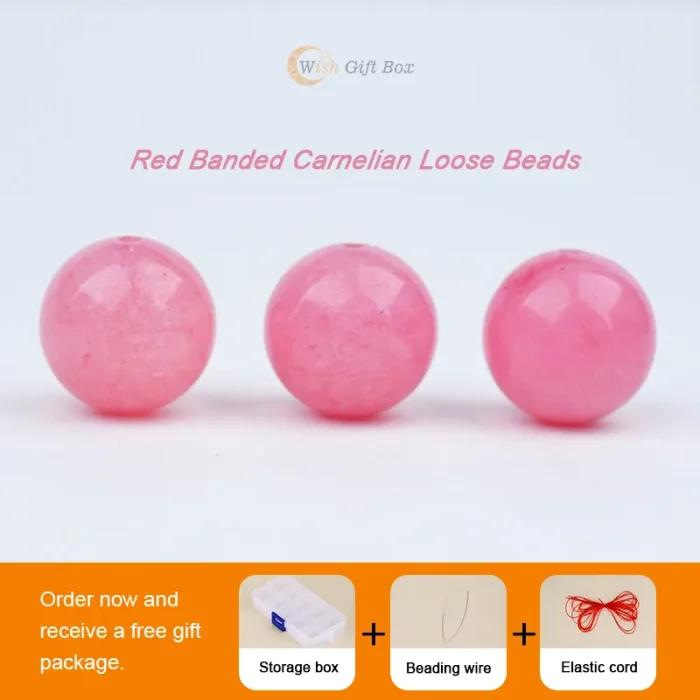 Red Banded Carnelian Loose Beads