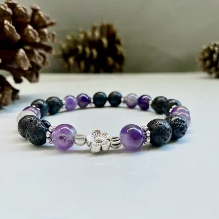Lava Stone · Dream Amethyst Bracelet｜Energy Cleansing · Calmness · Inner Protection